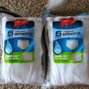 2 packs of 6 boys briefs
